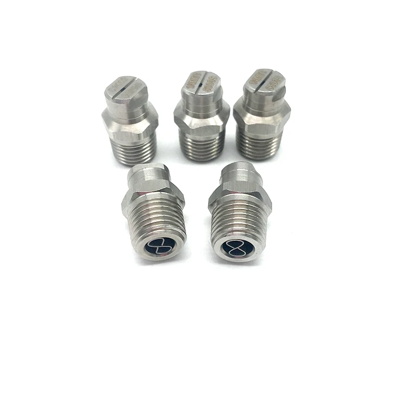 

1/4''MEG Flat fan spray nozzles for Road sweeper,304SS jet nozzles for sprinklers,Stainless steel high pressure cleaning nozzle