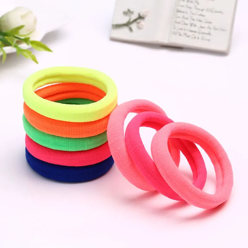 

Fashion 10pcs/lot Big Size Candy Colored Quality Elastic Ponytail Holders Accessories Girl Women Rubber Bands Tie Gum(Mix Color)