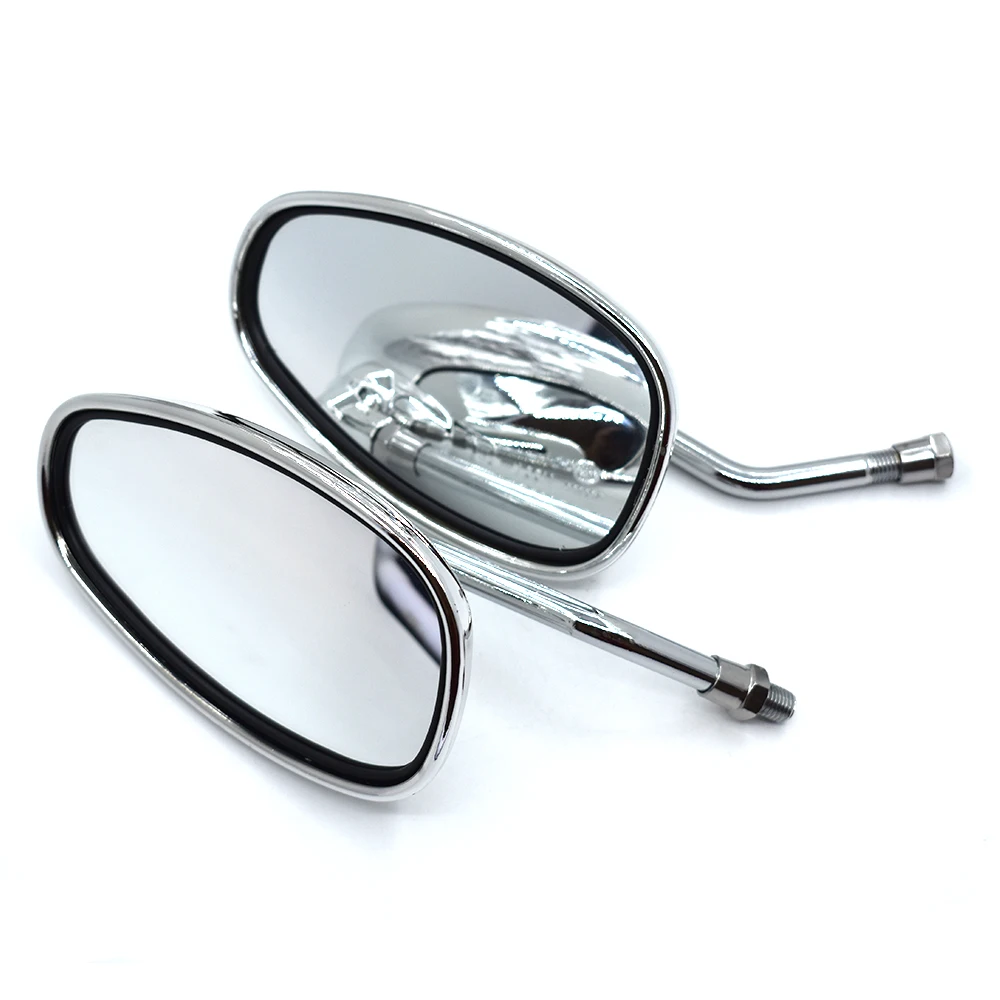 Motorcycle Mirrors 10mm Universal Rear View Mirrors Oval Street Bike Side Mirror FOR Suzuki stimulate 400 Bandit 250/400 GSX400 Motorcycle Mirrors 10mm Universal Rear View Mirrors Oval Street Bike Side Mirror FOR Suzuki stimulate 400 Bandit 250/400 GSX400