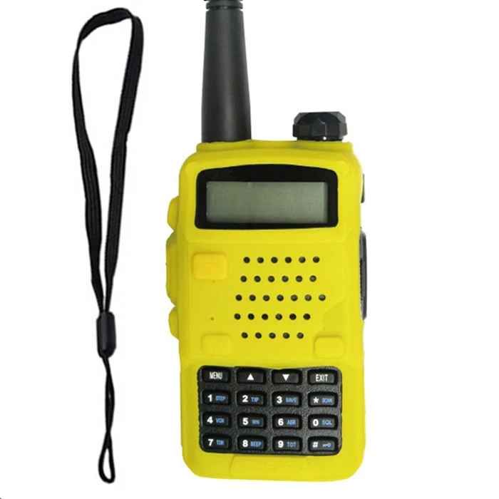 100% Walkie Talkie защитный мягкий ручной чехол с бесплатным ремешком для Baofeng UV-5R двухстороннее радио UV5R 5RA 5RE 5RC 5RT