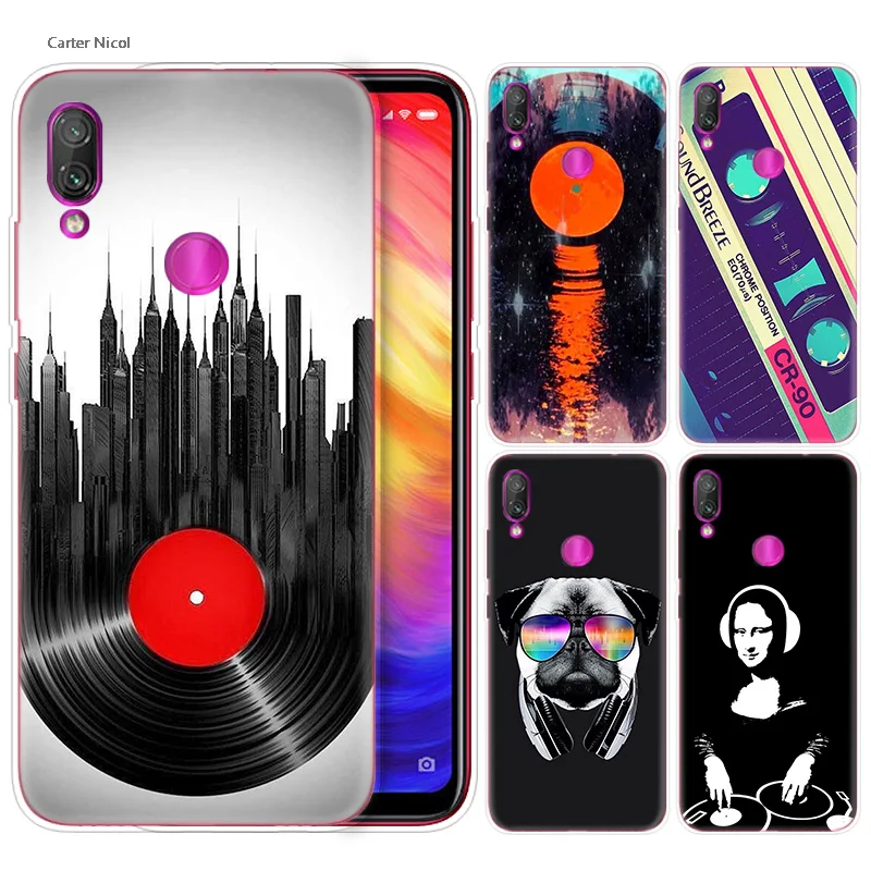 

Silicone Case for Xiaomi Redmi Note 7 6 5 Plus Mi A2 8 Lite Pro Prime Play Phone Cases Cover dj music art pattern