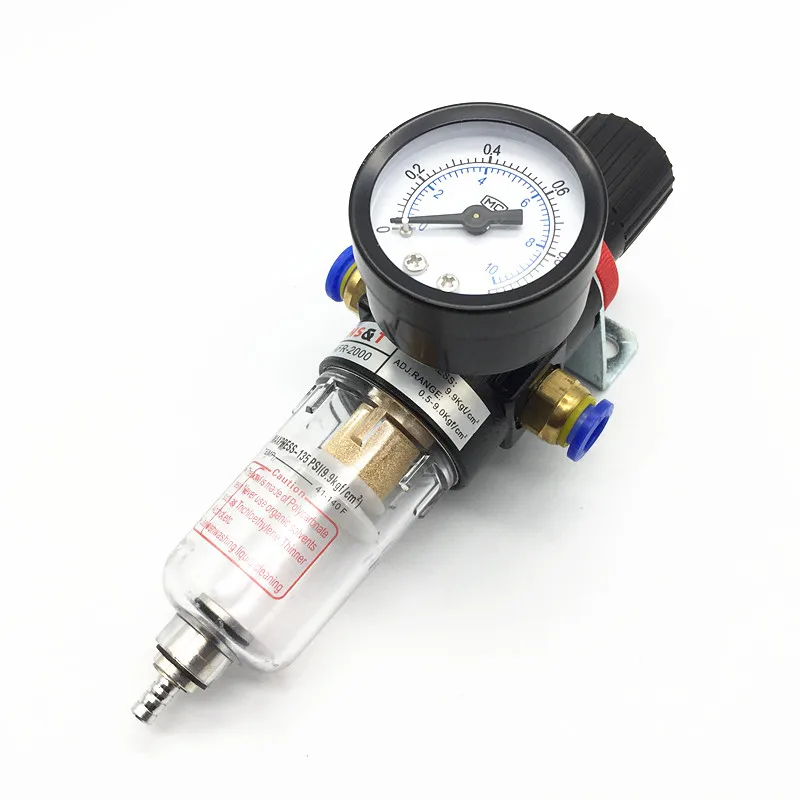 

Source treatment Unit AFR2000 Air filter for 4mm 6mm 8mm 10mm 12mm air tube Pneumatic pressure regulator valve