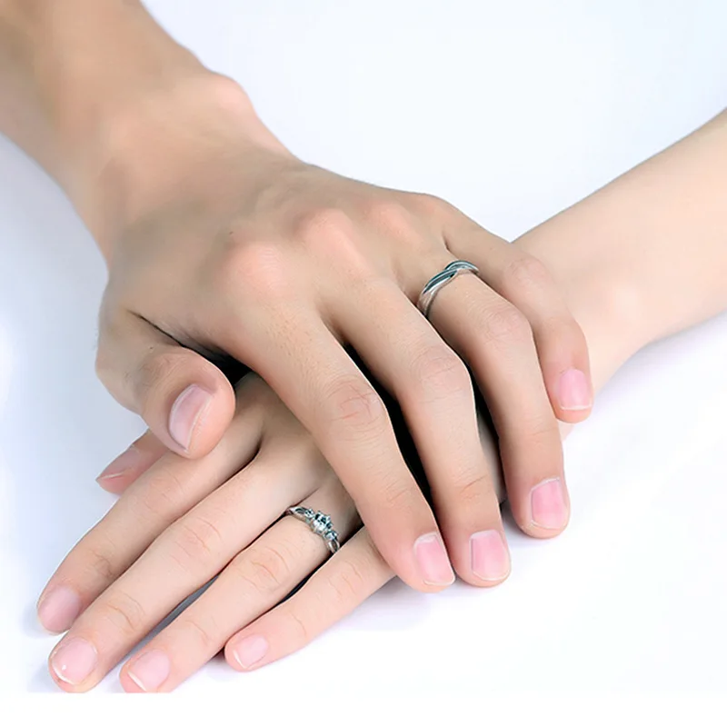 Кольцо с цирконием Forever Love модное тибетское серебряное кольцо для пар