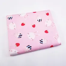 Швейная ткань с принтом животных хлопчатобумажная ткань для DIY ребенок текстильный материал простыня мягкая ткань лоскутное шитье Tecido