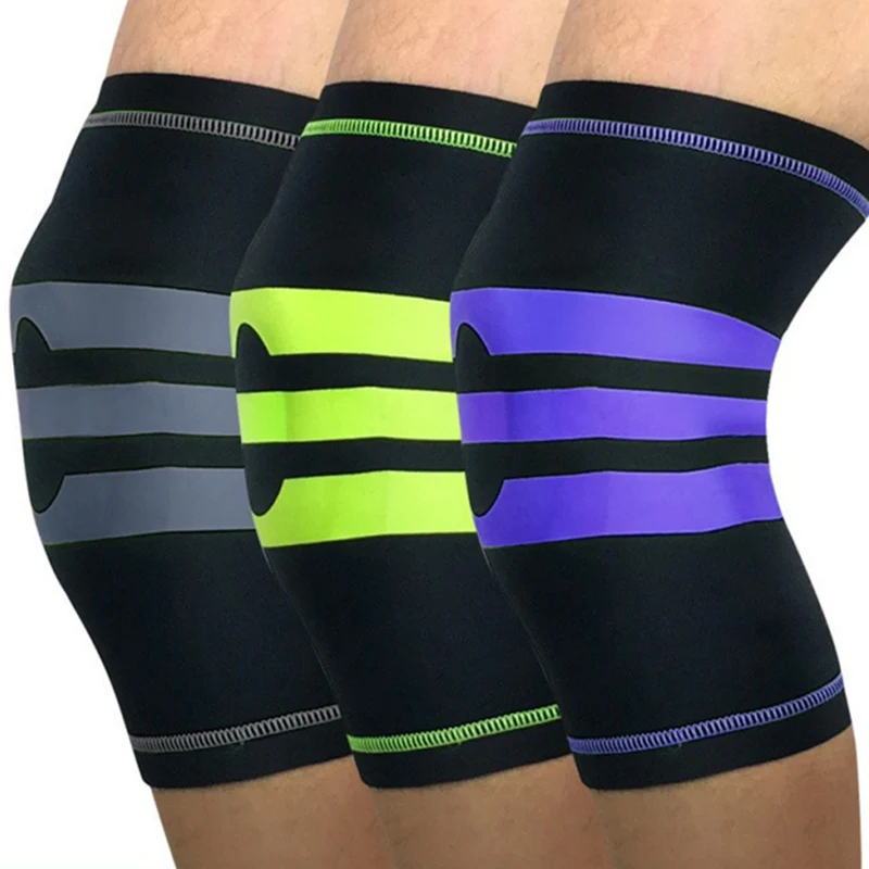1 шт. эластичная Опора наколенники Поддержка Скоба Meniscus Patella защита спортивной безопасности волейбольный наколенник
