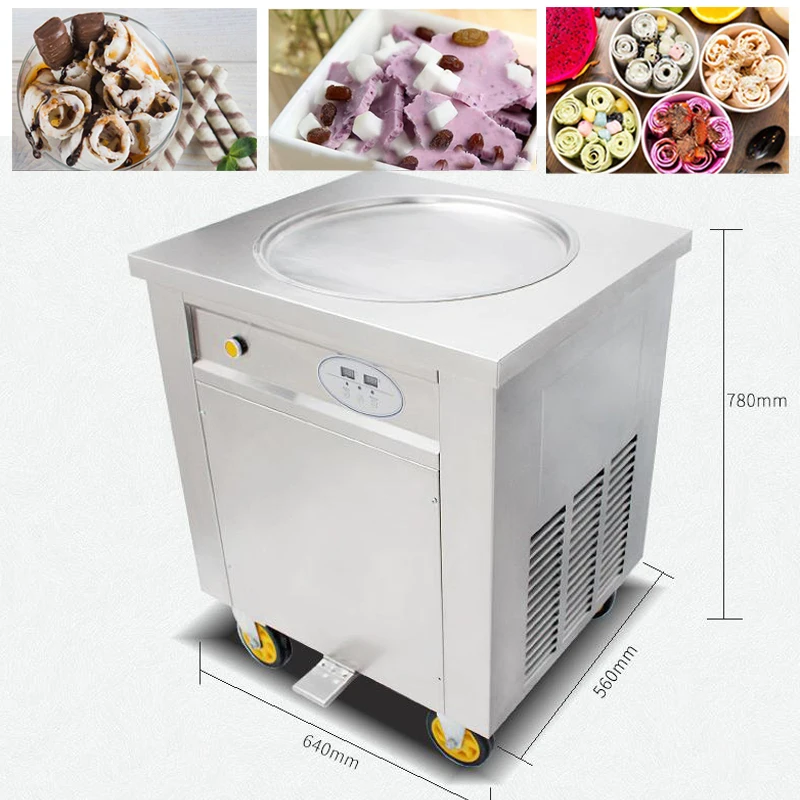 Wholesale price mini rolling ice cream machine fried yogurt italian ice