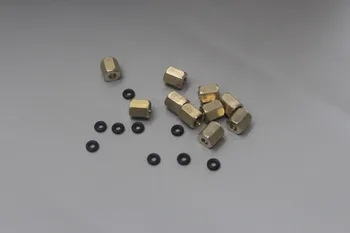 

20 pcs DX4 dx5 head damper screw Stud Fasten on Damper DX4 dx5 with Ink Tube 4(O.D)*3(I.D) Copper Screw O ring