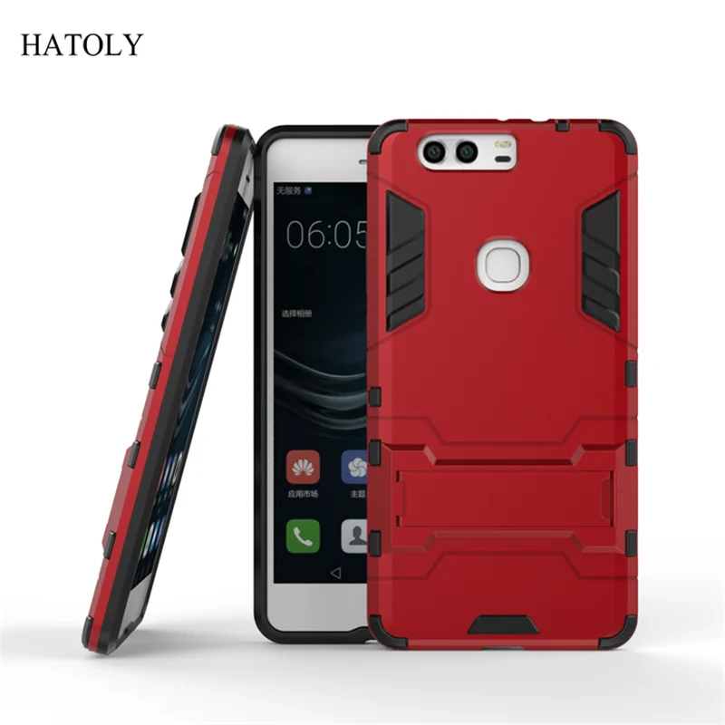 For Huawei P9 Plus Case Rubber Robot Armor Shell Hard Back Phone Cover for Protective |