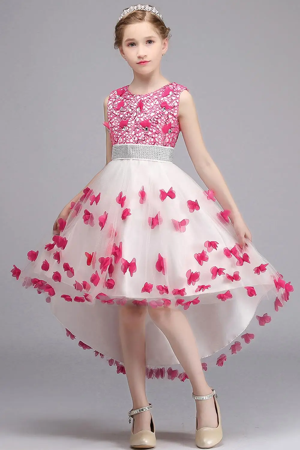 2017-Fashion-Summer-Flower-Girls-Dress-Tulle-Ball-Gown-Lovely-Butterfly-Princess-Lace-Wedding-Evening-Party