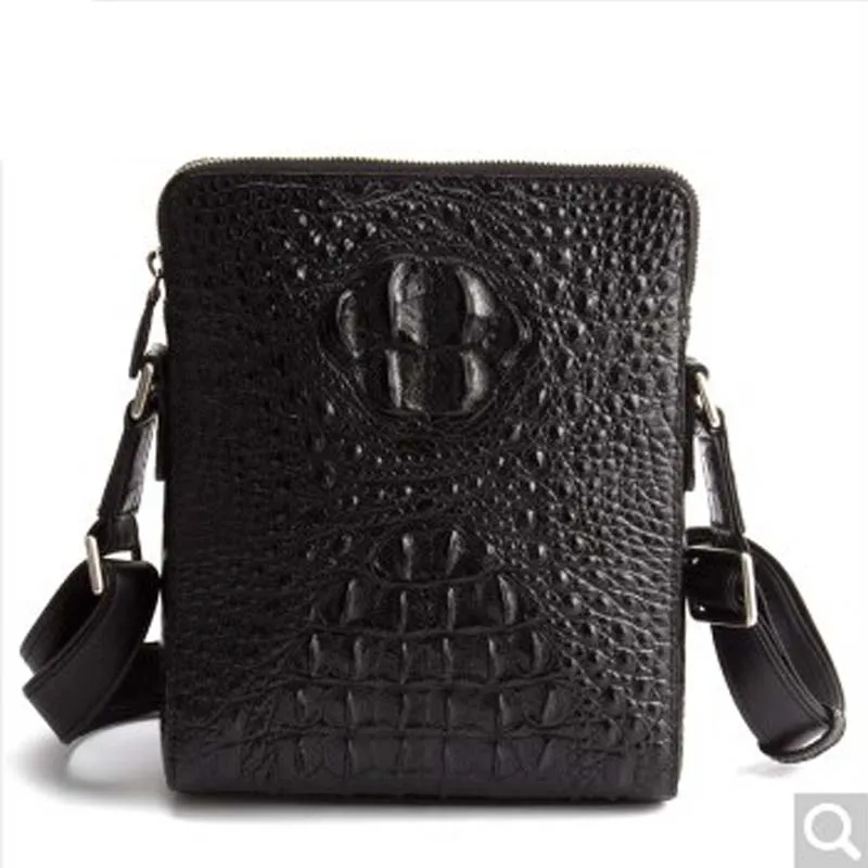 

nierkadeng Crocodile man handbag new crocodile bone man bag with a single shoulder bag for business bag men