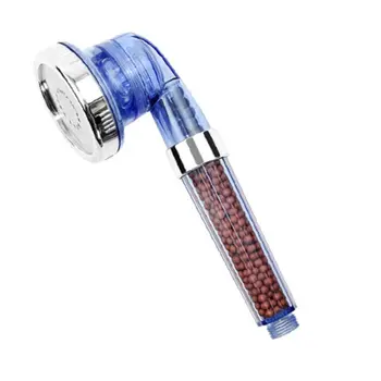 

Negative Ion Filtered SPA Shower Head Handheld Water Saving Adjustable 3-Way Spray Nozzle Heads MAL999