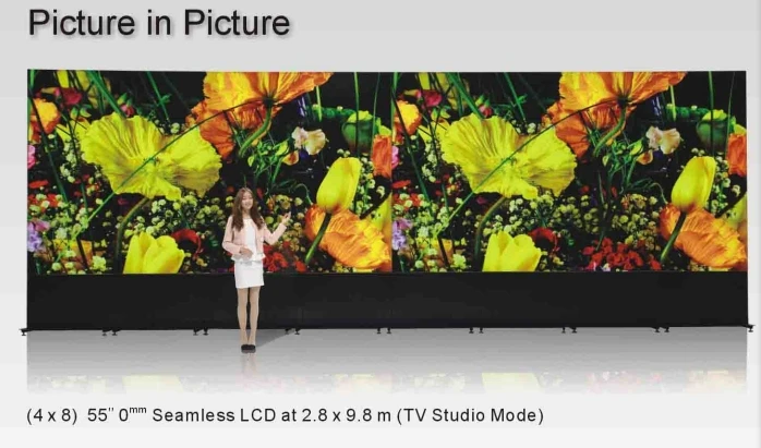  8x4 LG 55inch panel 0mm bezel Spliced lcd video wall Video Surveillance CCTV Monitor large computer