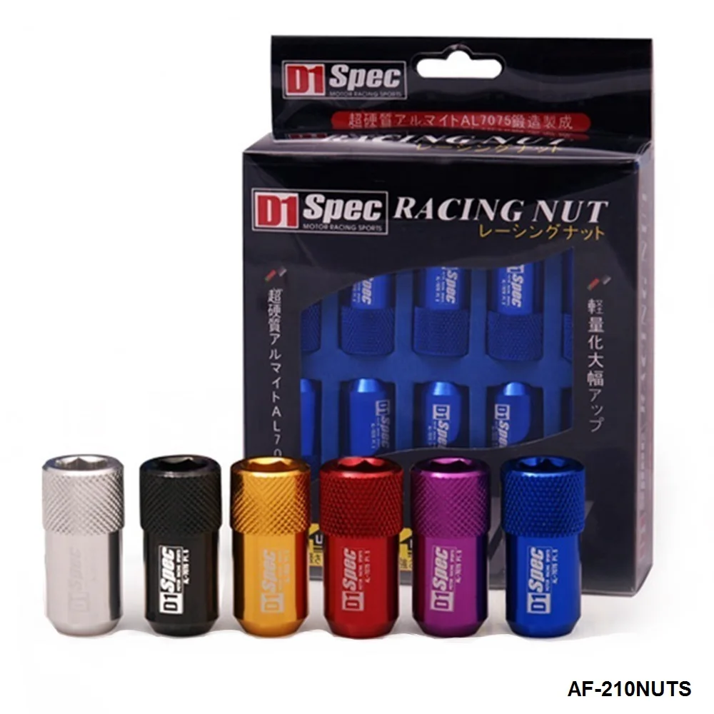 

D1 Nuts Jdm Light Weight Wheel Racing Lug Nuts P:1.25/P:1.5,L:40mm 20pcs/set AF-210NUTS-ALBZ