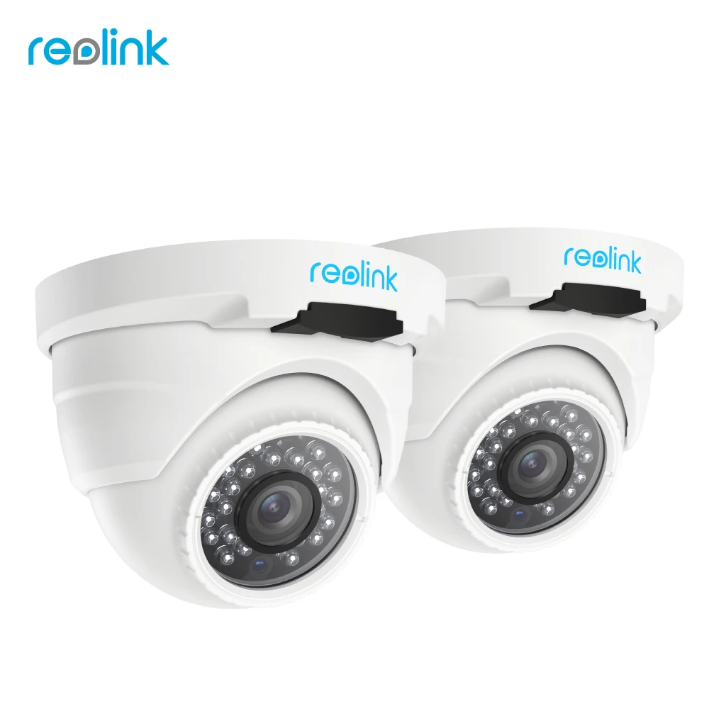 Reolink 2 Pack PoE IP Camera HD 4 0 Megapixels Onvif Night Vision IP Cam RLC4202