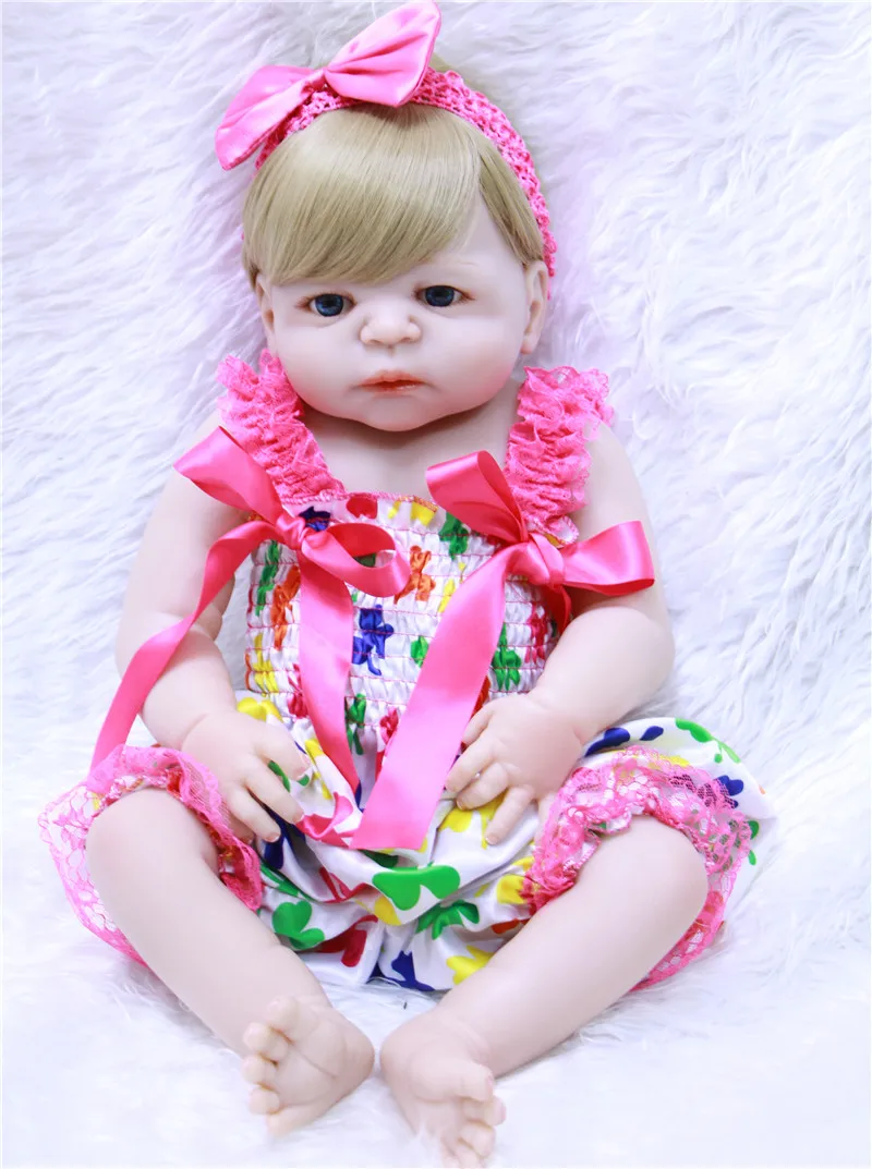 

Bebe reborn realista bonecas Full silicone vinyl reborn baby dolls toys for children gift NPK DOLL 23" 57cm