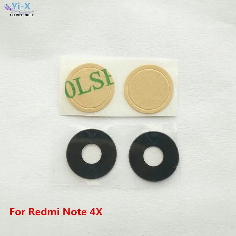 

2PCS New Rear Back Camera Glass Lens Replacement Parts for Xiaomi Redmi Note 4X