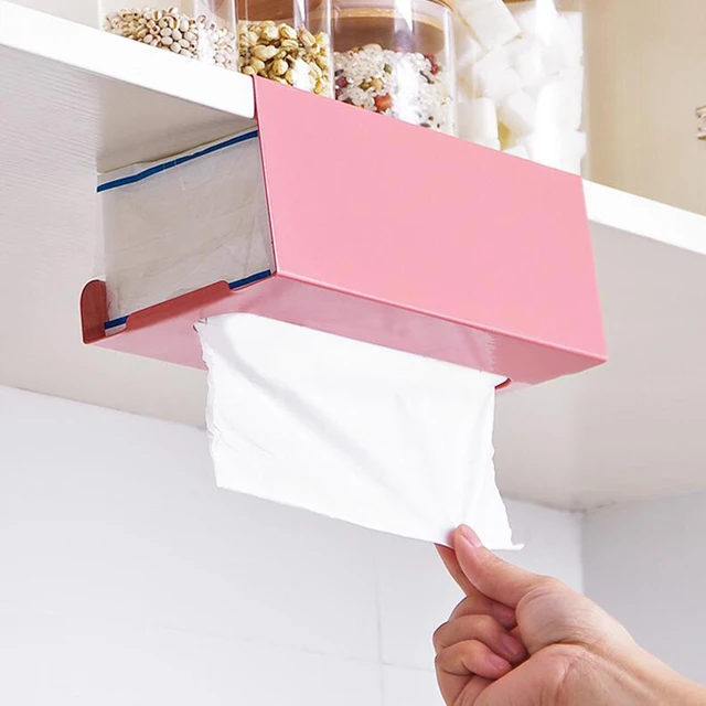 Best Offers New Iron Kitchen Tissue Holder Hanging Bathroom Toilet Roll Paper Holder Towel Rack Kitchen Cabinet Door Hook Holder