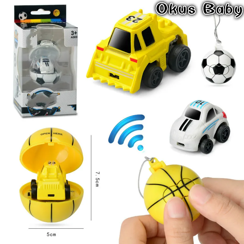 

2018 Newest 2.4G Mini RC Car Football/Basketbll Storage Car Machine on the Remote Control Soccer Remote Control Car Model Toys