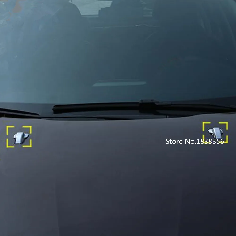 Для Peugeot 2008 2014 2015 2016 автомобильный Стайлинг крышка ABS головка Передняя машинка