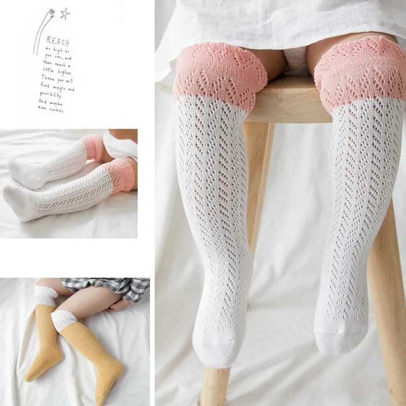 New Summer Infant Baby Girls Boys Breathable Knee High Socks Cotton Mesh Anti-mosquito Socks New Summer Infant Baby Girls Boys Breathable Knee High Socks Cotton Mesh Anti-mosquito Socks