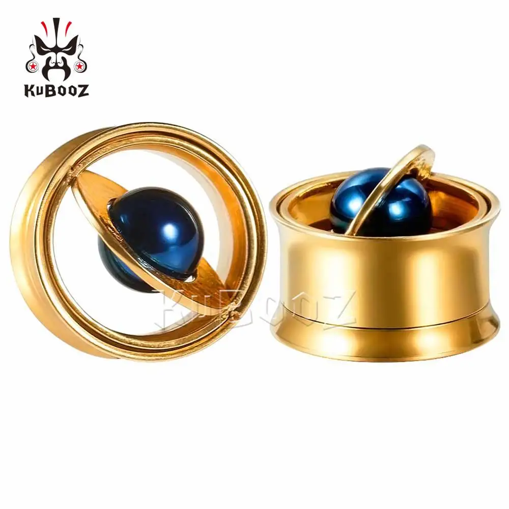 Novelty & More KUBOOZ 1 Pair Golden Mandala Vintage Stainless Steel