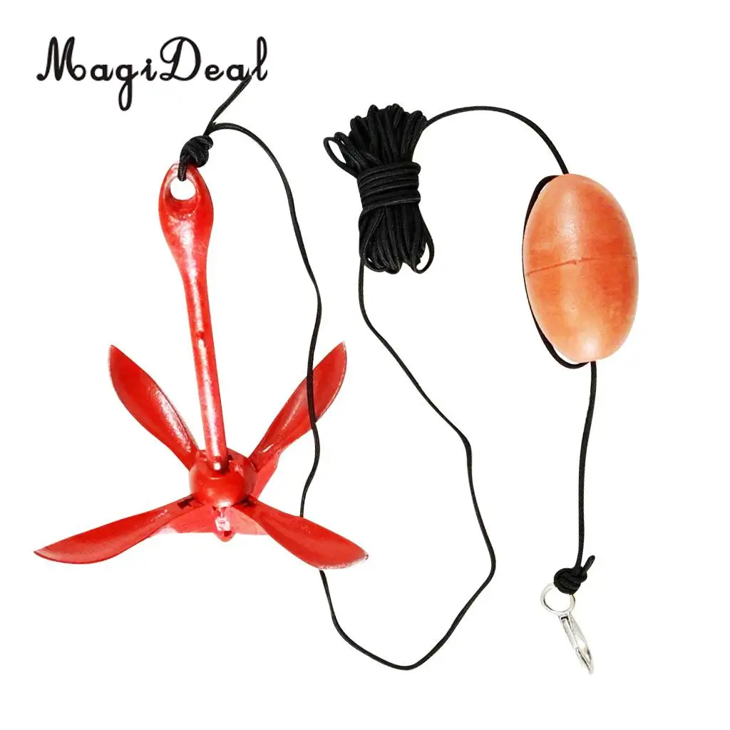 MagiDeal Portable Folding Anchor Buoy Kit For Canoes Kayaks Boats Sailboats Jet Skis
