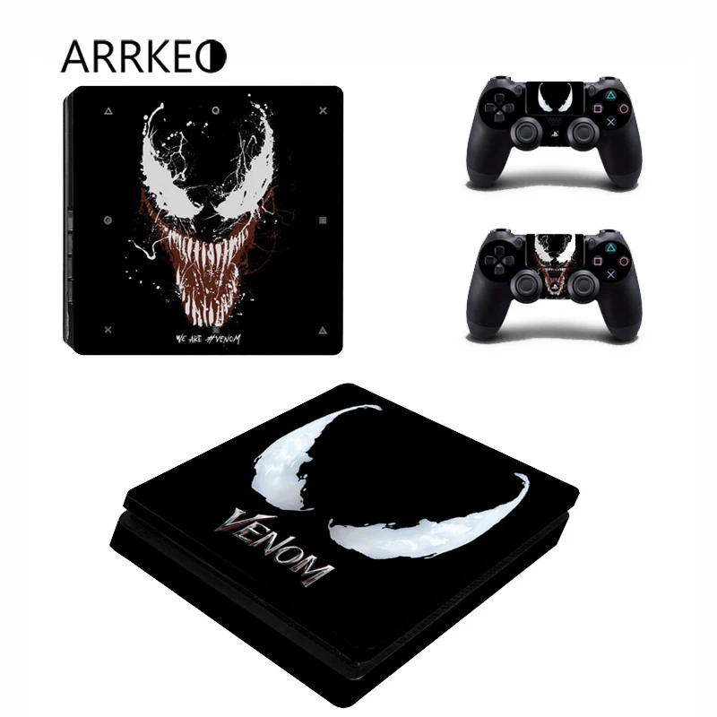 ARRKEO We Are Venom Виниловая наклейка КОЖА Стикеры для playstation 4 PS4 Slim консоли 2 контроллеры Скины как Рождество подарок на год