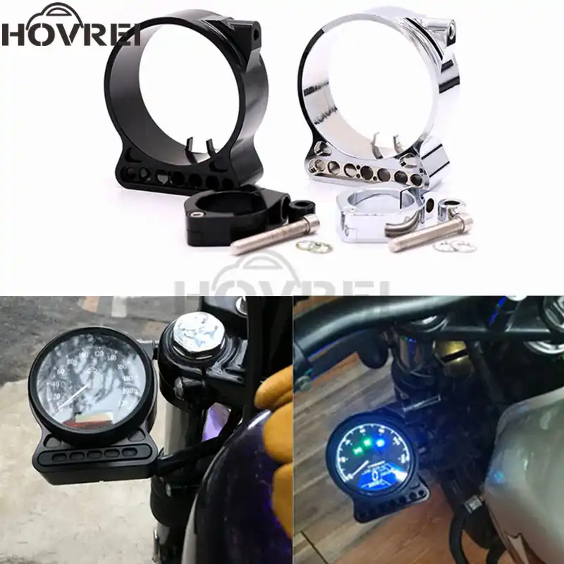 Motorcycle Instrument Mounting Cafe Speedometer Bracket For Harley