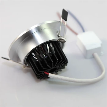 

Free Shipping warm white/cool white 3W 5W 7W 10W COB LED Down Light LED Recessed light +LED Driver AC85-265V
