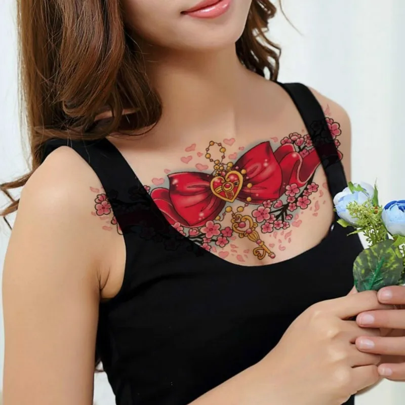 Big Red Store >> Us 1 08 10 Off Realistic Temporary Tattoo Big Red Bow Heart Daisies Womens Kids Fake In Temporary Tattoos From Beauty Health On Aliexpress Big Red Store >> Us 1 08 10 Off Realistic Temporary Tattoo Big Red Bow Heart Daisies Womens Kids Fake In Temporary Tattoos From Beauty Health On Aliexpress