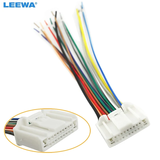 Leewa 10pcs Car Stereo Cd Player Wiring Harness Adapter Plug For Nissan Subaru Infiniti Oem