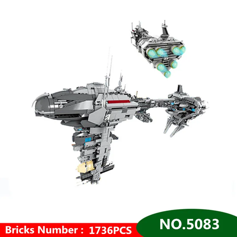 

1736pcs Diy The Nebulon-B Medical Frigate Models Block Compatible With Legoingly Star Wars Brick Toys For Children Brinquedos