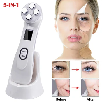 

2019 Hot 5 in 1 Wrinkle Remove Machine Anti Aging RF EMS Face Skin Tightening Multifunctional Beauty Device Hot Mdf