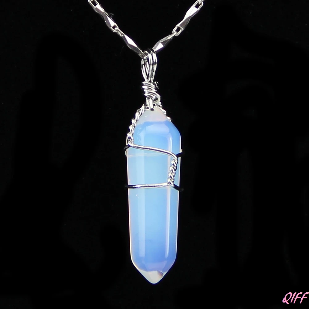 

Hot Chic Crystal Quartz Healing Point Chakra Gem Bead Stone Pendant For Necklace