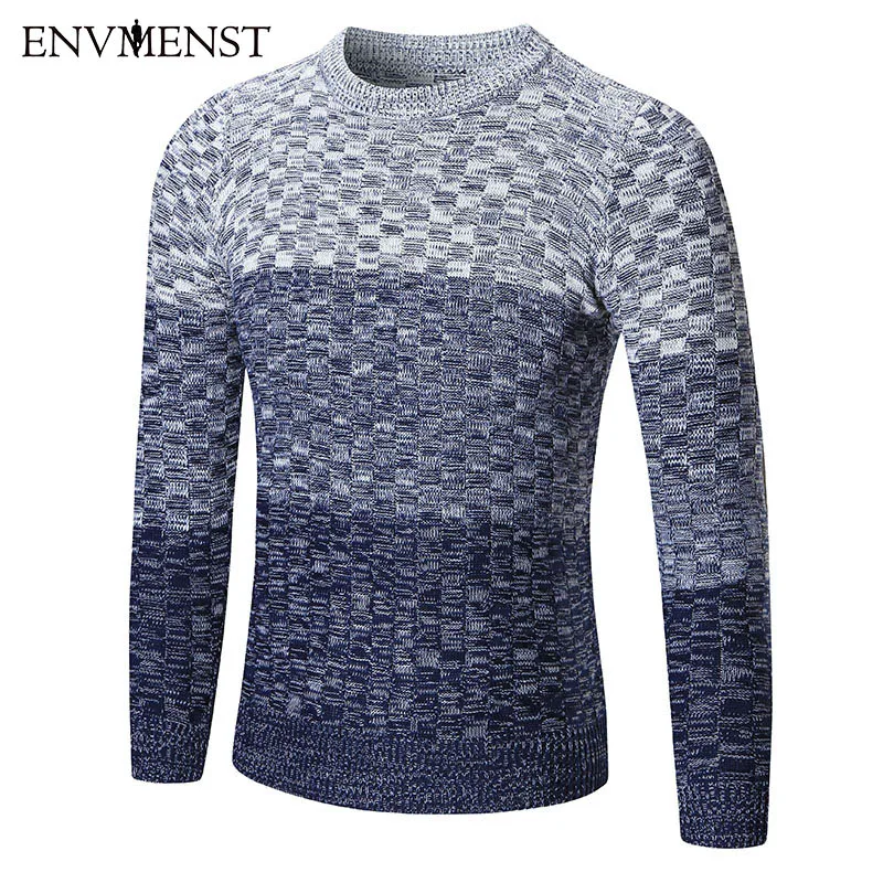 Envmenst Fashion O Neck Sweater Men Slim Fit Sweaters Pullover Men ...