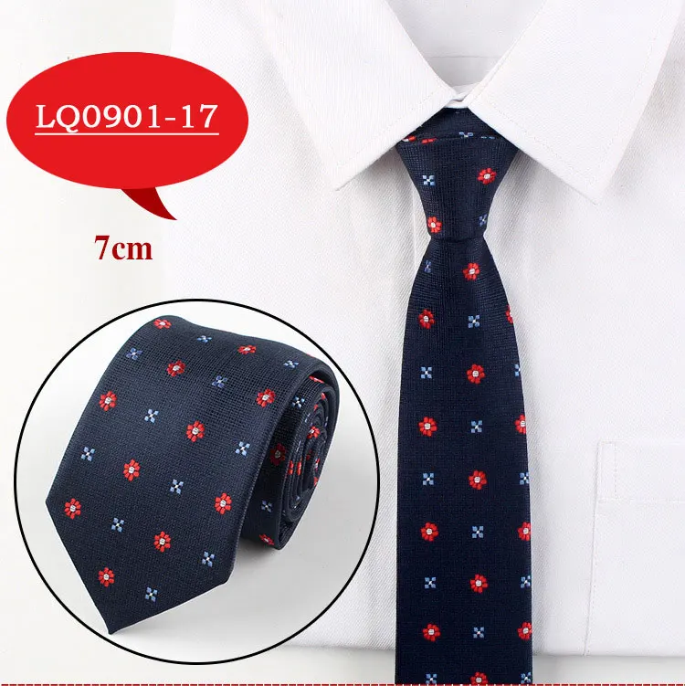 Men Tie Fashion 7cm Classic Luxury Jacquard Woven Neckties Factory Seller Bridegroom Business Wedding Accessories Shirt Neck Tie