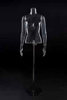 

New Design Clear Model Transparent Half Body Mannequin Female Hot Sale High Level