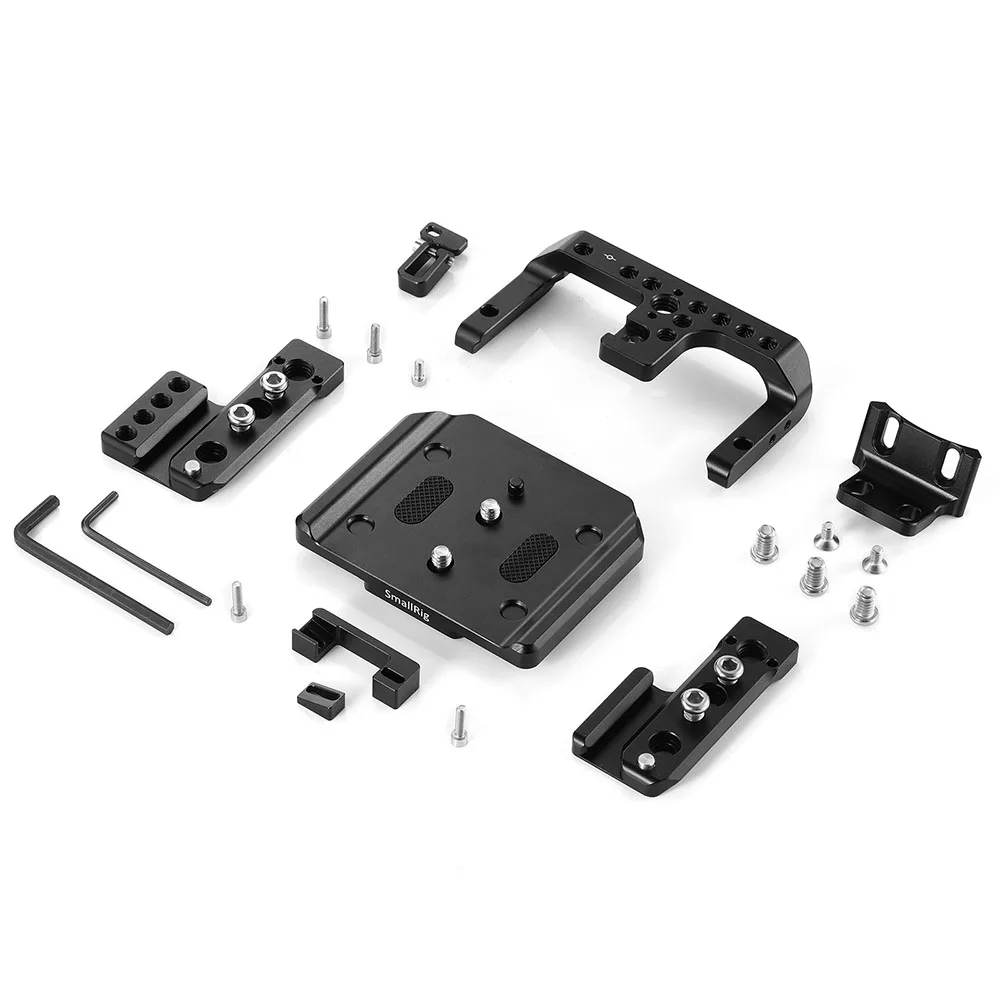  Jaula para cámara Z cam E2 con placa superior/placa inferior/placa lateral/soporte de lente/USB/HDM