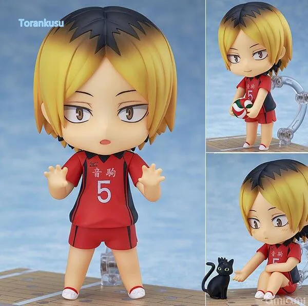 Haikyuu фигурка Kozume Kenma Nendoroid 605# 10CMM Haikyuu Nendoroid kozumekenma модель игрушки кукла волейбольная фигурка