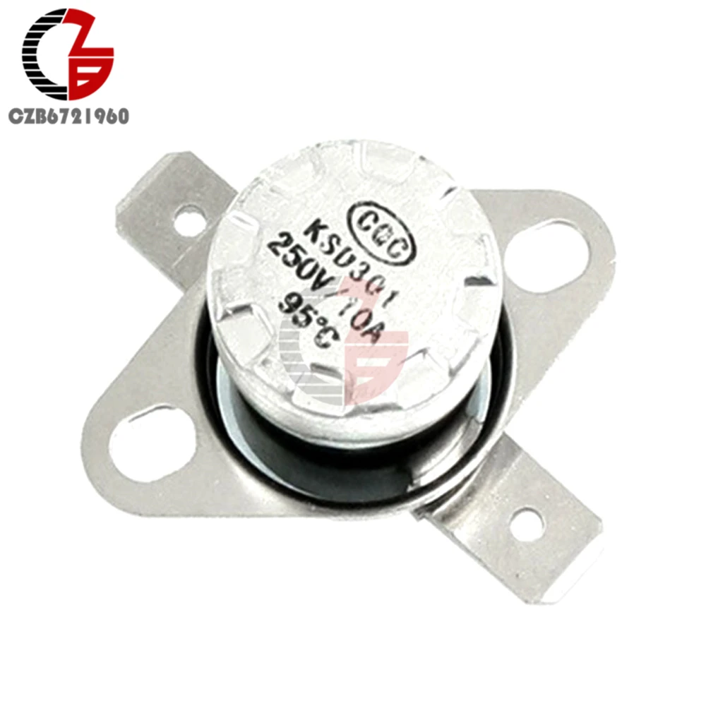 

KSD301 203*F / 95*C Degree Celsius N.C. Temperature Switch Thermostat 250V 10A
