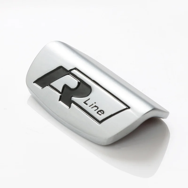 Metal Steering Wheel Sticker R Rline Emblem for VW Volkswagen 2017 Jetta Touran Golf 7 GTI MK7 Passat B8 Accessories Car Styling