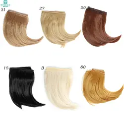 1 шт. 15 см завитки волос подходит 1/3 1/4 1/6 BJD кукла DIY куклы парики черный коричневый светло-золотой