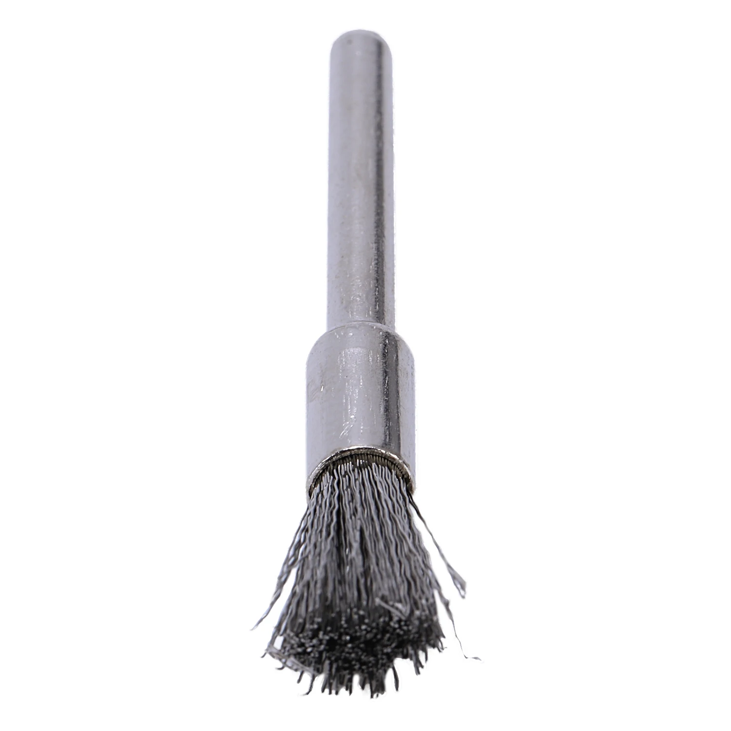 HLZS-10 шт нержавеющая сталь 1/4 дюйма(6 мм) ручка проволочная щетка#532 с 1/8 дюйма(3 мм) хвостовик для Dremel и совместимый вращающийся инструмент