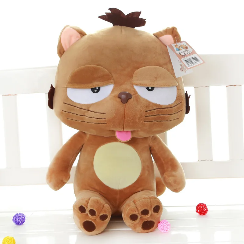 55 см Лидер продаж Dinga коричневый Кот плюшевые игрушки куклы Высокое качество мягкая фигурка подруги подарок на день Святого Валентина быстрая