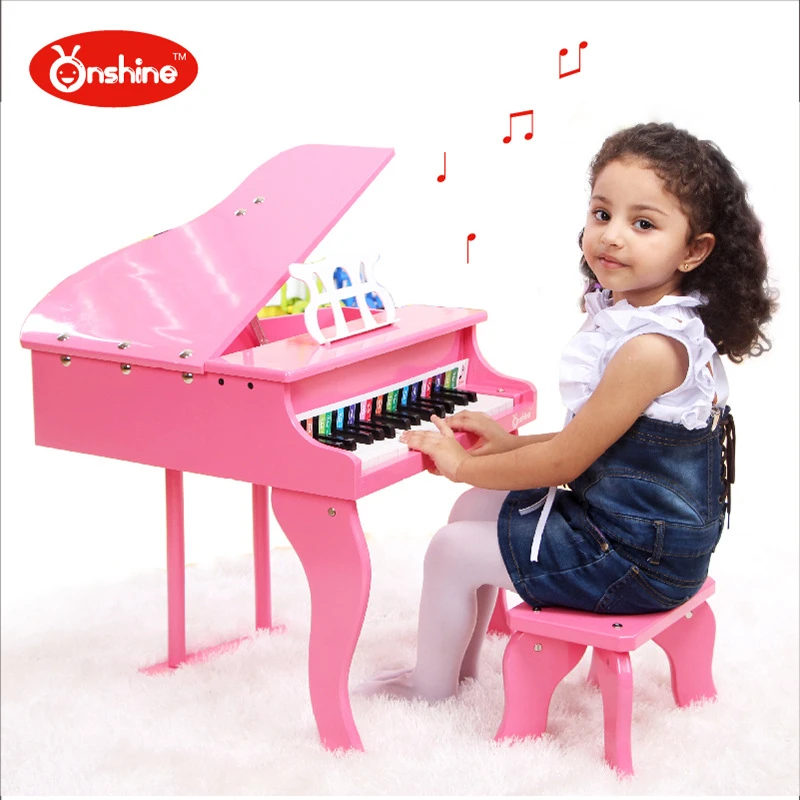 30キーボード美しい音楽のおもちゃ赤ちゃんのおもちゃ木製グランドピアノミュージカルおもちゃ楽器用子供キッズ教育電気おもちゃ Toy Instrument Indicatortoy Band Instruments Aliexpress