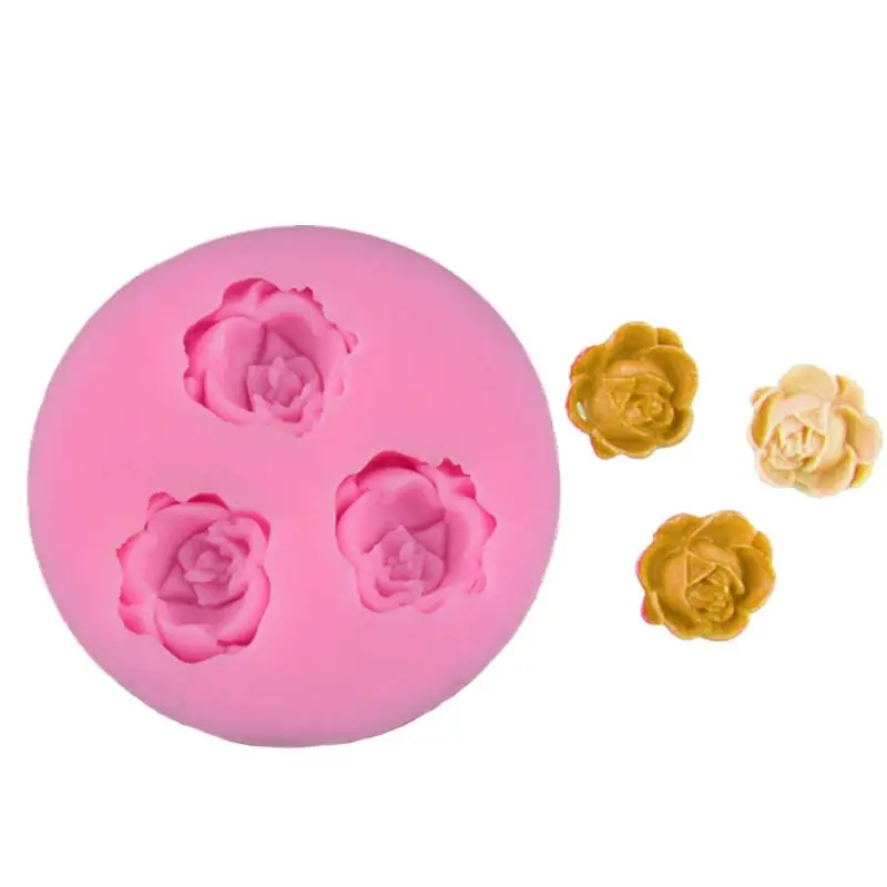 

Rose Die Cookie Mold Bake Cake Jelly Pud DIY Production Tool Silicone Sugar Fondant Cake Tool Kitchen Gadgets
