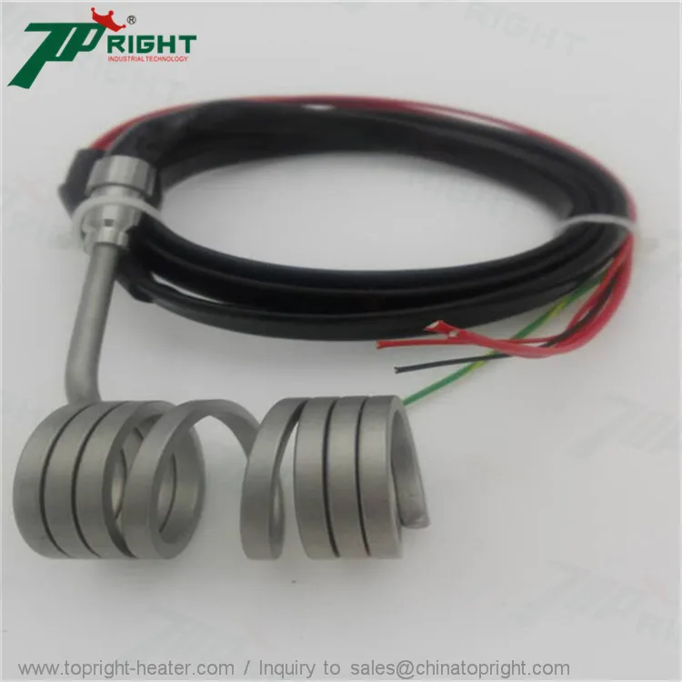 coil heater with silicone fiber sleeve 3