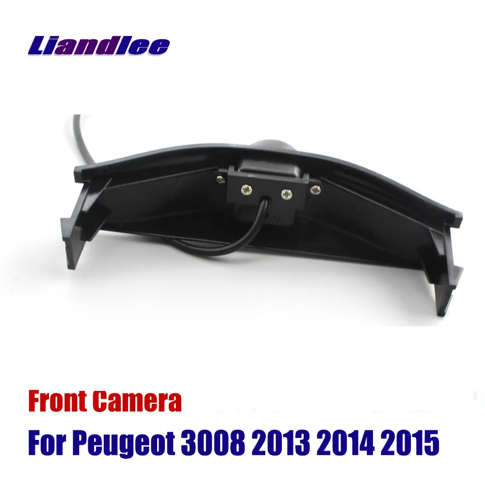 Liandlee Автомобильная Камера Переднего Вида авто камера для peugeot 3008 2013 встроенный логотип(не обратная задняя парковочная камера