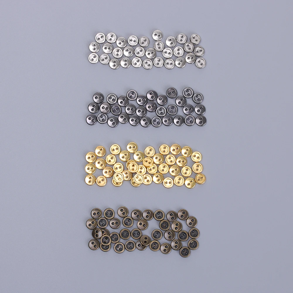 Mini Metal Round Buttons for DIY Sewing Doll Clothing