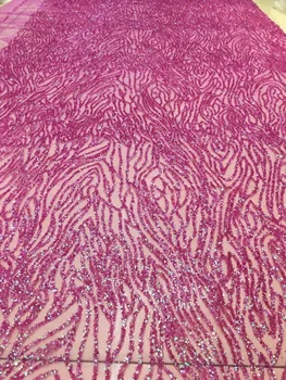 

New design JIANXI.C-72018 fashion African tulle lace fabric with glitter